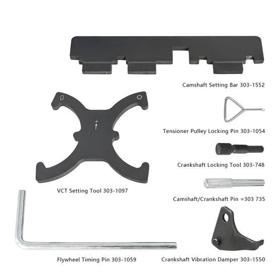 China-Supplier-Automotive-Repair-Tool-Camshaft-Alignment-Flywheel-Locking-Engine-Timing-Hand-Tool-Set-of-7-for-Ford