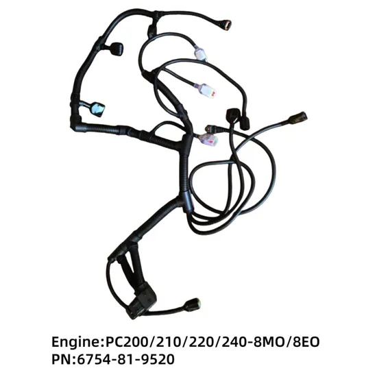 PC200-8 Engine Wiring Harness 6754-81-9520 High-Durability Excavator Engine Parts