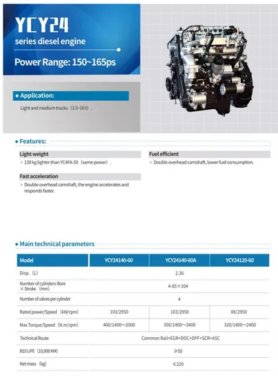 Factory-Supply-4-Cylinder-Diesel-Engine-Yuchai-Ycy24-Series-Engine-for-Trucks
