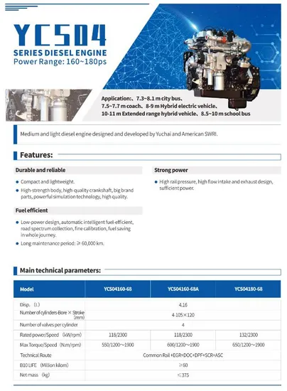 High-Quality-4-16L-Electric-Start-Diesel-Engine-YCS04160-68A-for-Buses-160-220HP