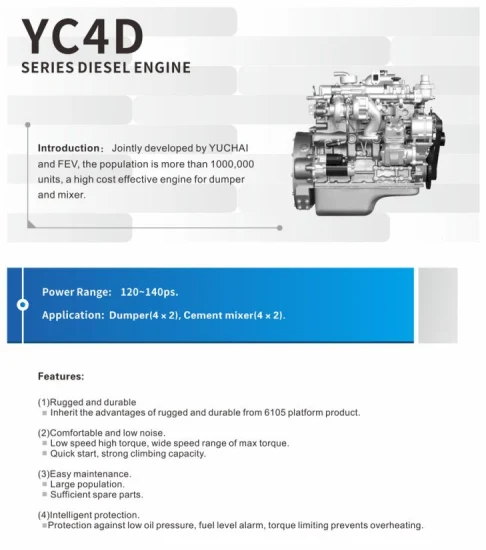 Hot-Sale-4-Cylinder-Diesel-Engine-Yuchai-YC4D140-48-Engine-for-Trucks