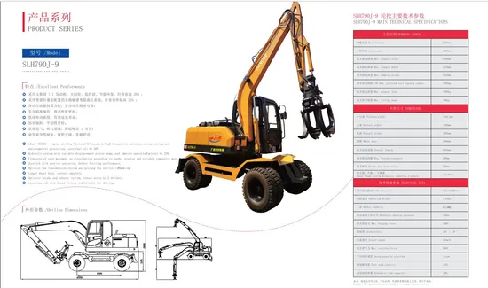 New-Sale-7ton-Wheel-Excavator-Powerful-Construction-Machinery-Excavator-Slh790j-9