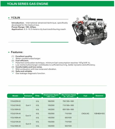 Powerful-6-Cylinder-Gas-Engine-Yuchai-Yc6jn-Series-Engine-for-Buses