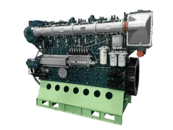8 Cylinder YC8CL1700L-C20 Diesel Marine Engine High Performance