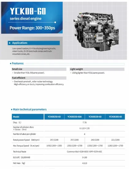 Stable-6-Cylinder-Diesel-Engine-Yuchai-Yck08-Series-Engine-for-Trucks