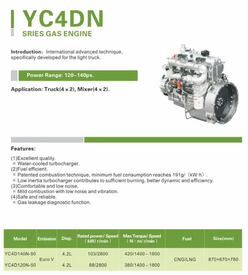 Supply-4-Cylinder-Gas-Engine-Yuchai-Yc4DN-Series-Engine-for-Trucks