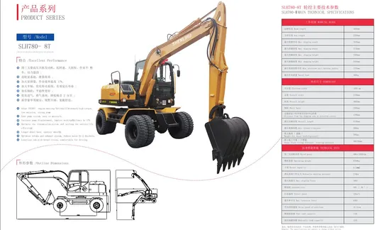 Supply-6ton-Wheel-Excavator-Powerful-Construction-Machinery-Excavator-Slh780-8t