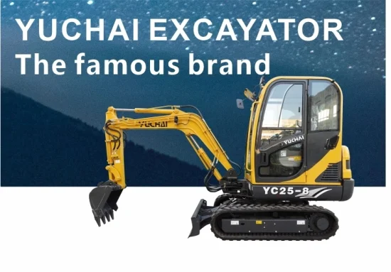 Yc25-8 Mini Excavator 2.5 Ton, 3 Ton Digger, Yuchai Engine