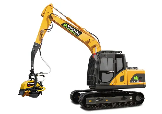 Ycf135FM-Yuchai-Tree-Cutting-Machine-Logging-Equipment-for-8-13-Ton-Excavator-Log-Trailer-Forestry-Machinery-Tree-Harvester-China-Famous-Brand