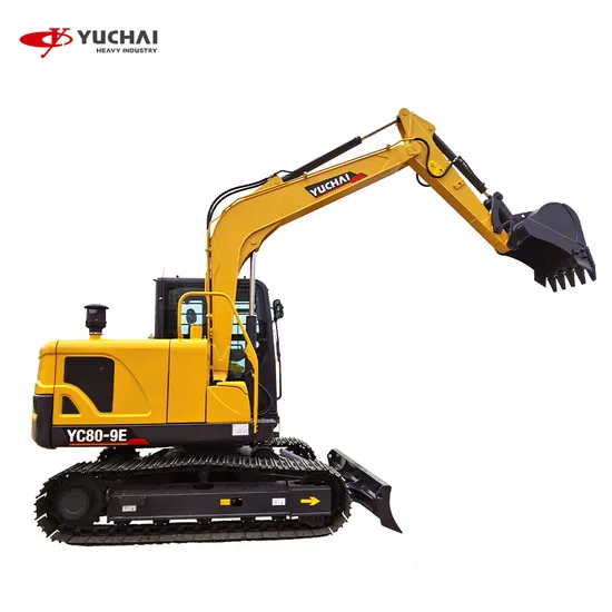 Yuchai-Yc80-9e-Excavator-High-Digging-Power-OEM-ODM-8-Ton