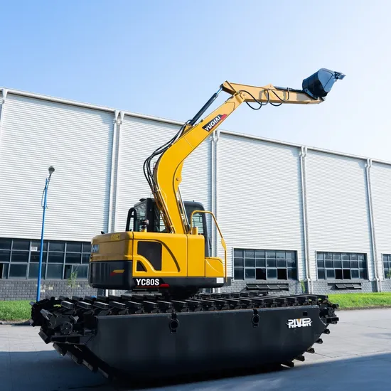 Yuchai-Yc80s-Amphibious-Excavator-Construction-Machinery-Marine-Special-Excavator-Customized