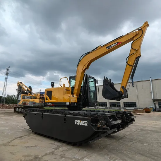 Yuchai-Yc80s-Amphibious-Excavator-Construction-Machinery-Marine-Special-Excavator-Customized