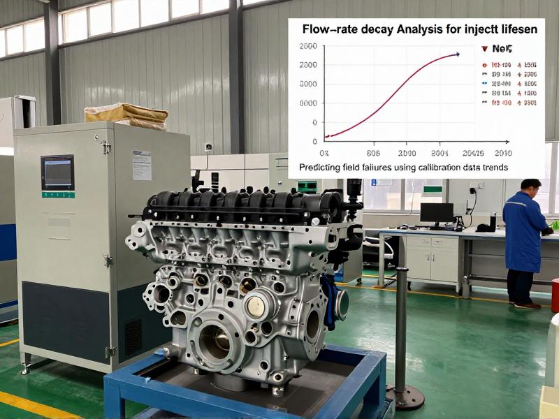 Flow-rate decay curve analysis for injector lifespan